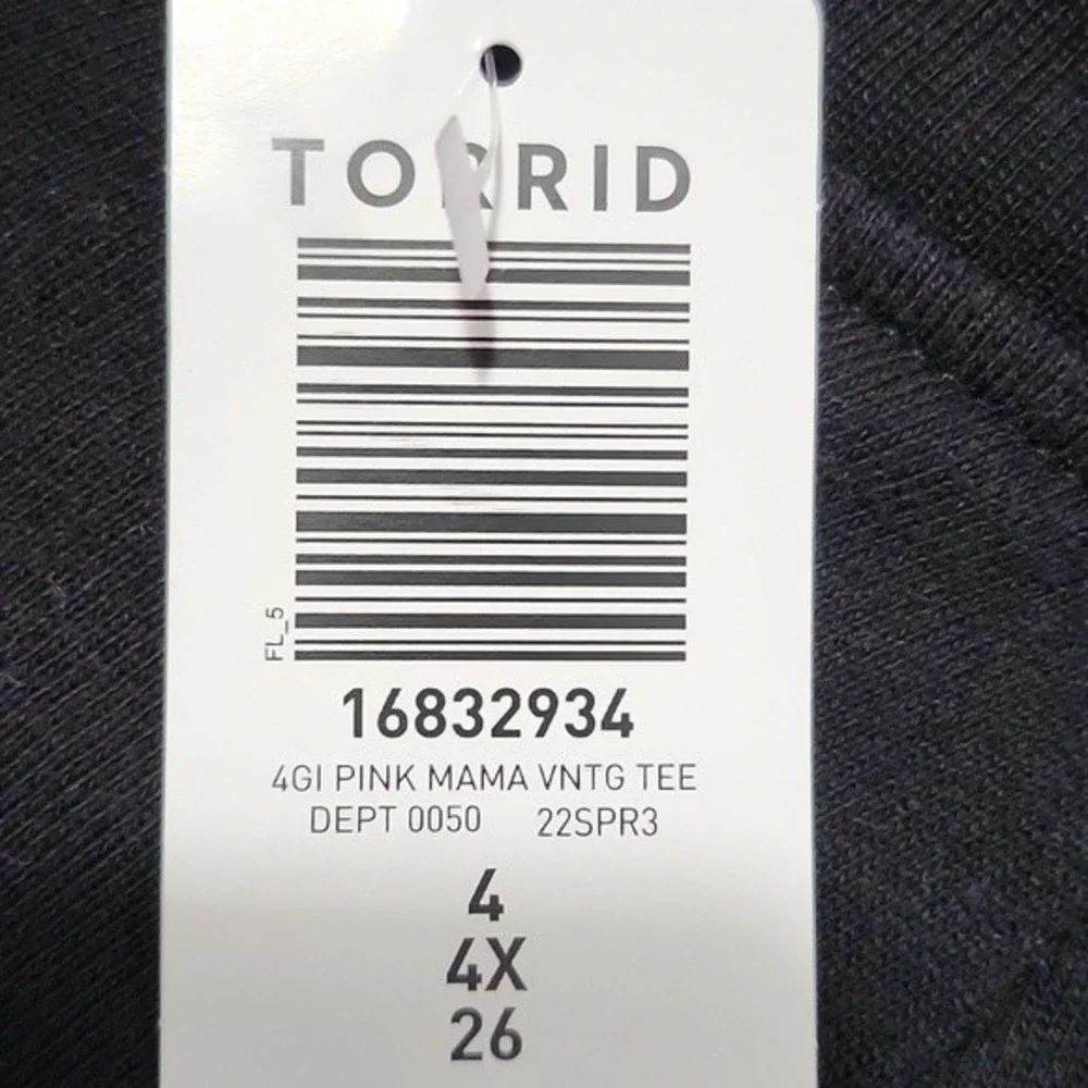 NWT Torrid Vibrant Mama Graphic T-Shirt Size 4 /4X 26 - Picture 4 of 6